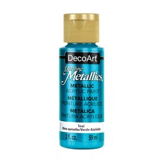 DecoArt Americana Dazzling Metallics 閃亮金屬壓克力顏料 26 Teal, 59ml, 1色