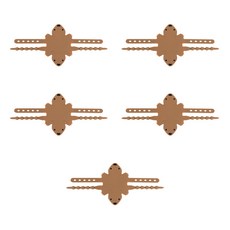 GOODIE FOODIE 矽膠門鎖緩衝墊, 5個, 棕色