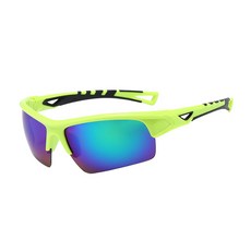 NAYA STYLE 防風運動自行車護目鏡 5366-69-5, 綠色（鏡框）、綠色（鏡頭）