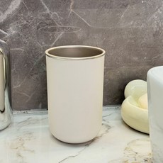 YoGoMoJi 304不鏽鋼漱口杯, 白色, 1個