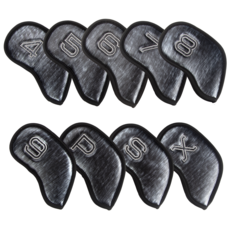 Black Edition高爾夫球鐵桿套 9個入, 銀黑色