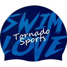 TORNADO SPORTS 設計款矽膠泳帽 TC1943, 1個, NVY