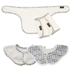 GGOOMDUBOO 口水巾 2個+背帶用圍兜+墊肩 2片入, I Can Fly, 1組