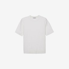 MIND BRIDGE 男女通用麻花圓領短袖針織衫 MYKT3151