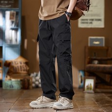 JTL 男款 Focusing 方形口袋工裝褲