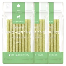 굿데이 강아지 콜라겐 스틱껌 8p, 시금치맛, 40g, 3개