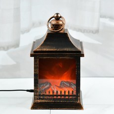 Home mine 療癒火焰壁爐氣氛燈, 金色(47)