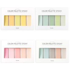 Monolike 彩色調色盤網格便利貼 500, C, 1套