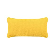shez Home 療癒顏料染枕頭套 + 枕芯, 黃色, 1個