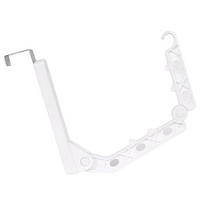 롤코 折疊式節省空間門後掛鉤 門上衣架, 白色, 1個