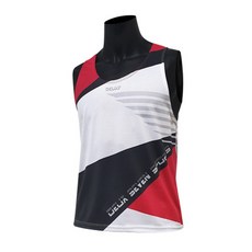 DEUCESEVEN 新款運動背心 Mpa-3031, 黑色 + 白色 + 紅色