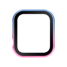 LuA lovel Apple Watch全包覆鋼化玻璃錶殼 42mm, Blue Rose Red