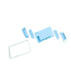 Switch遊戲機保護殼+鋼化玻璃保護貼 R01 02款, 1套, 單品