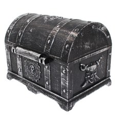 EMOKUBEE 寶藏盒模型玩具 假金幣 海盜道具, 銀色