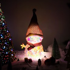 ARTJOY LED全息投影派對用品氣氛燈 3色變換, 雪人