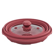 coover 萬能煮 鍋型矽膠微波爐容器 29cm, 1個, 混合顏色