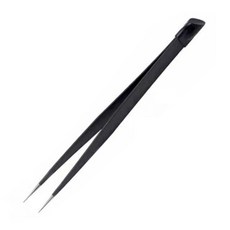 마켓감성 투웨이 트위저 네일 핀셋, 블랙, 1개