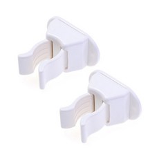 마이다락 청소도구 걸이, 화이트, 2개