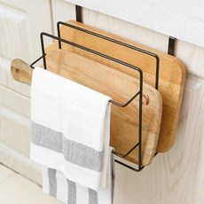 Value House 雙層廚房置物架衣架, 02黑色, 1個