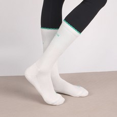 PERSIANCAT 女性針織荷葉邊中筒襪 P4FWSC52, 白色, 1個