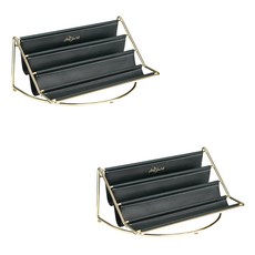 多功能階梯式皮革收納架 綠色 大型 YT_RA955, 2個