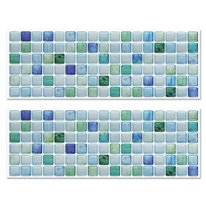 室內裝飾鋁製瓷磚片 R, 寶石藍, 2個