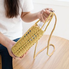 Knit Love 瓶套編織DIY套組, 1套, 1810 芥末黃(織線)