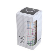 momopop 蠟筆風彩色格子紙膠帶 5入組, 1套, 混合顏色