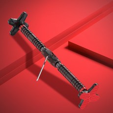 엘쏘 문틀 수평 강력 안전 철봉, 블랙