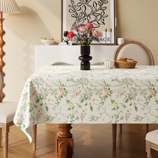 델리리움 산뜻한 플라워 패턴 방수 고급 식탁보, type 1, 1개, 120 x 160 cm