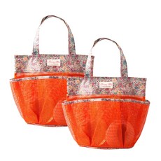 Beaurator Beulayteu.com可愛口袋網狀沐浴包, 橘色, 2個