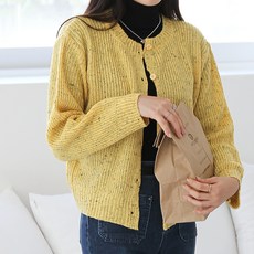 봉봉스토리 쿠키앤크림 라운드 임산부 니트 가디건