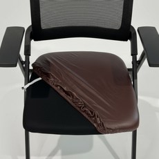 제이에스맘 가죽 PU 방수 식탁 의자 방석 커버, 1개, 브라운