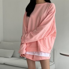Paperments 女款可愛日常休閒舒適兩件式運動套裝 13734
