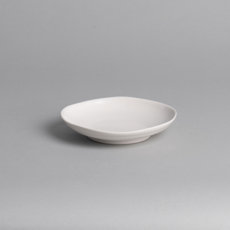 yido DOZAGI 經典潤瑟低邊小菜盤 19cm, 白色 + 灰色, 1個