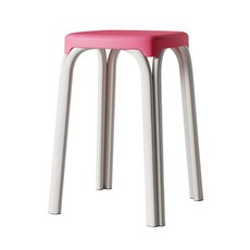 비올레따젬마 컬러풀 플라스틱 보조 스툴 29 x 33 x 48 cm, 퍼플, 1개