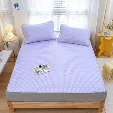 soonZAM 多用途冷卻涼感床墊枕頭套組, 紫色