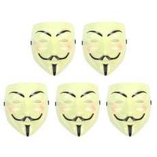 PARTYHAE V怪客面具, 象牙白, 5個