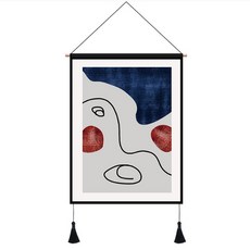 알로데 추상 아트 벽장식 행잉 포스터, NO 02