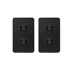 CHEIL ELECTRIC 工業 The Art Plus 金屬黑 嵌入式插座 8P 2孔, 2個