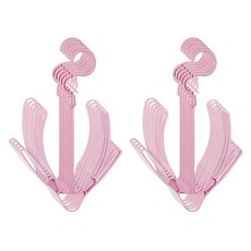 마켓A 사슴뿔 신발 건조 후크, 10개, 핑크