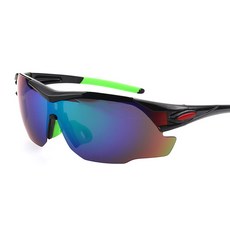 NAYASTYLE 防風運動自行車護目鏡 9191-68-1, 黑色(鏡框), 藍色(鏡片), 1個