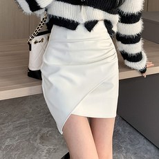 LUNA GIRL Stive 人造皮革迷你裙