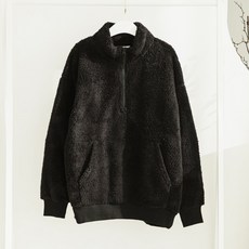 바보사랑 보아털 아노락 집업