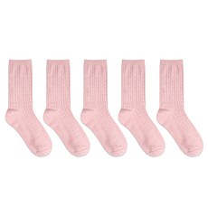 박군 MJ 여성용 학생용 갑종 트위스트 꽈배기 롱 패션 양말 5족