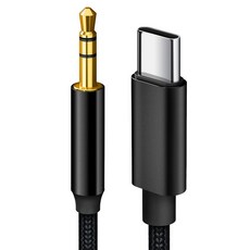 Home Planet Type-C 轉 3.5mm AUX 音源線 1.2m, 黑色, 1個, 35至CC01