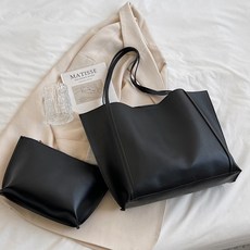 Elsso 素色皮革大容量日常肩揹包
