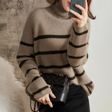 루나걸 여성용 시모어 스트라이프 니트