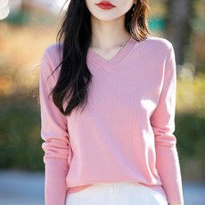 Sonio 女款V領棉質針織衫