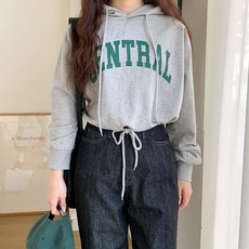 린다샵 펀넨그 크롭 스트링 후드티 cpt11742k31